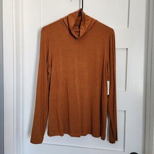 Apt. 9 - Mockneck Turtleneck Long Sleeve Top - MEDIUM - NWT